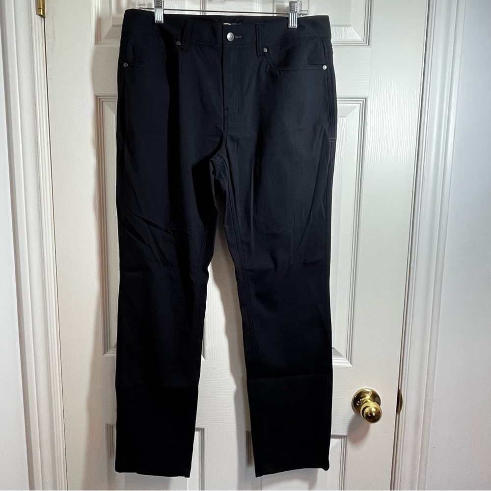 NWT Toad&Co Men's Black Chinos Rover 5 Pocket Lean Pant Size 32
